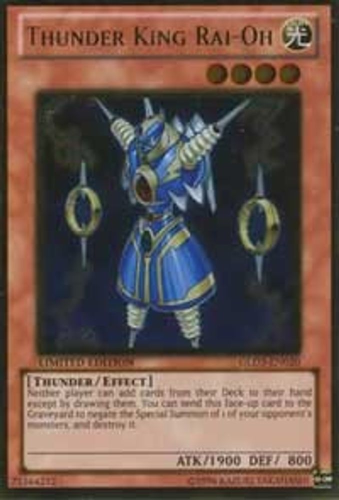 Thunder King Rai-Oh (GLD3-EN020) - Gold Rare