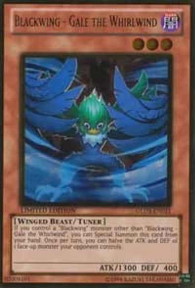 Blackwing - Gale the Whirlwind (GLD3-EN021) - Gold Rare