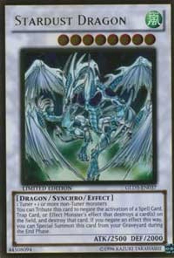 Dragon Poussière D'Étoile [GLD3-EN037] Or Rare 
