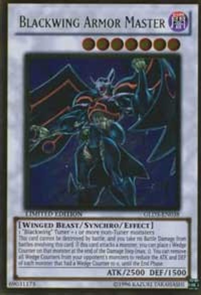 Blackwing Armor Master (GLD3-EN038) - Gold Rare