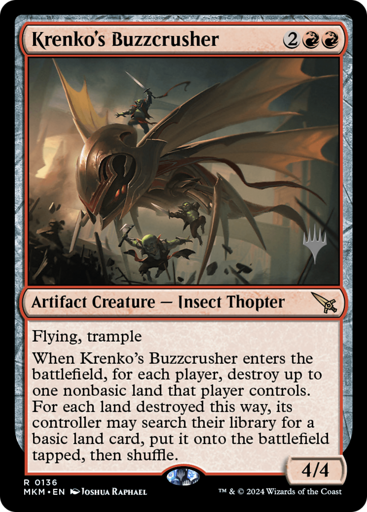 Buzzcrusher de Krenko (Pack promotionnel) [Meurtres à Karlov Manor Promos] 