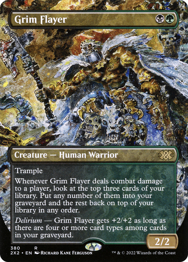 Grim Flayer (Borderless) (2X2-380) - Double Masters 2022 (Borderless)