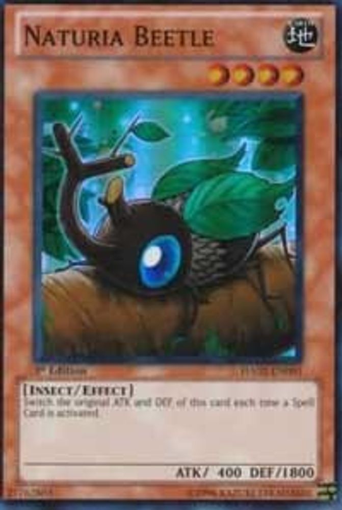Naturia Beetle (HA02-EN001) - Super Rare