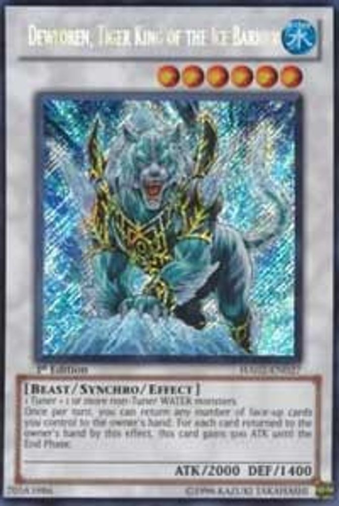 Dewloren, roi tigre de la barrière de glace [HA02-EN027] Secret Rare 