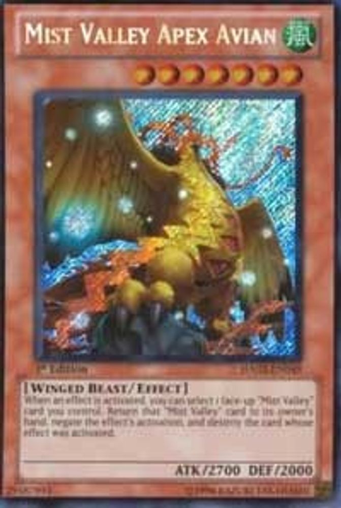 Mist Valley Apex Avian (HA02-EN049) - Secret Rare
