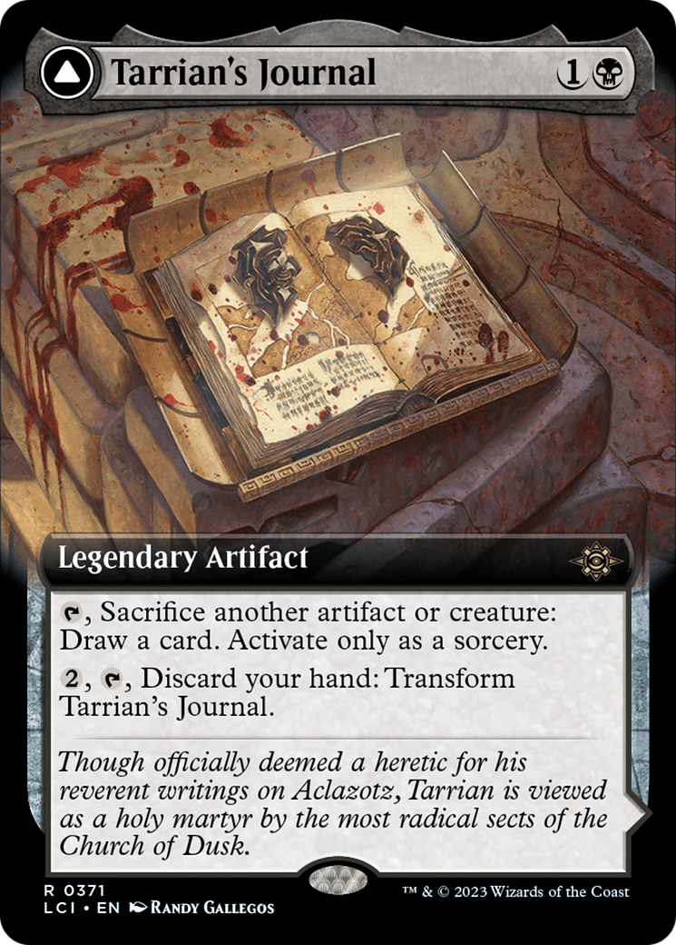 Journal de Tarrian // Le Tombeau d'Aclazotz (Art étendu) [Les Cavernes perdues d'Ixalan] 