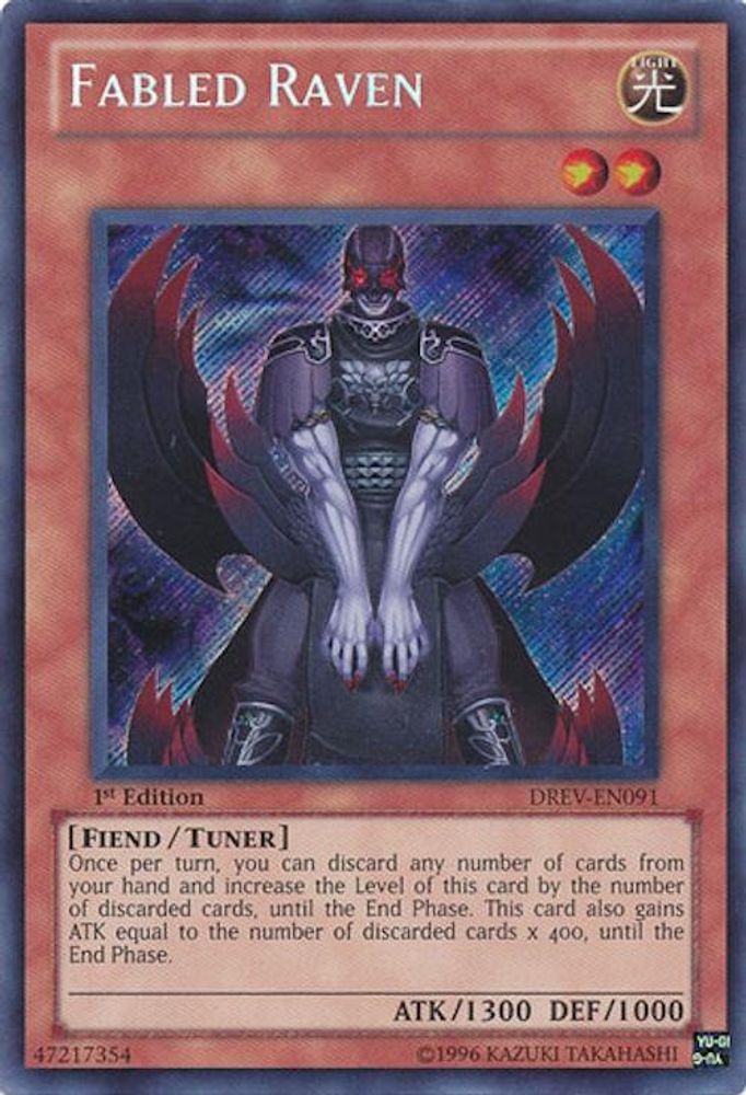 Fabled Raven (DREV-EN091) - Secret Rare