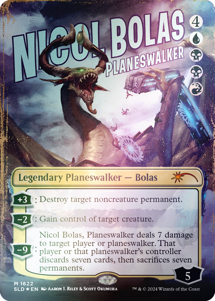 Nicol Bolas, Planeswalker (Rainbow Foil) [Série Secret Lair Drop] 