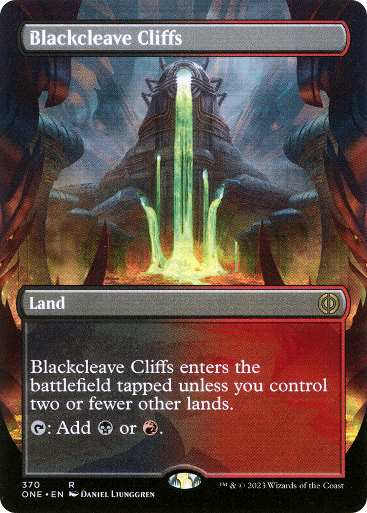 Blackcleave Cliffs (Art alternatif sans frontières) [Phyrexia : Tous seront un] 