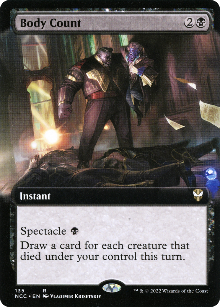 Décompte des corps (art étendu) [Streets of New Capenna Commander] 