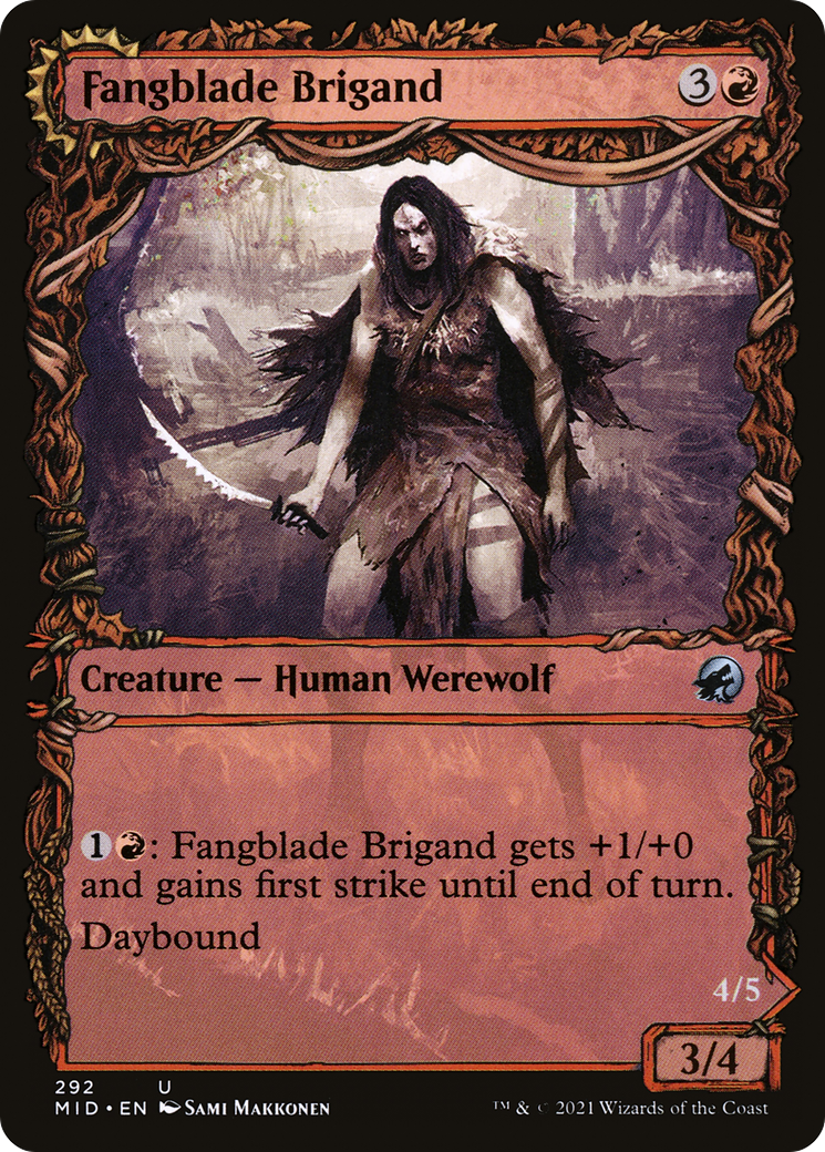 Brigand Fangblade // Éviscérateur Fangblade (Showcase Equinox) [Innistrad : Chasse de Minuit] 