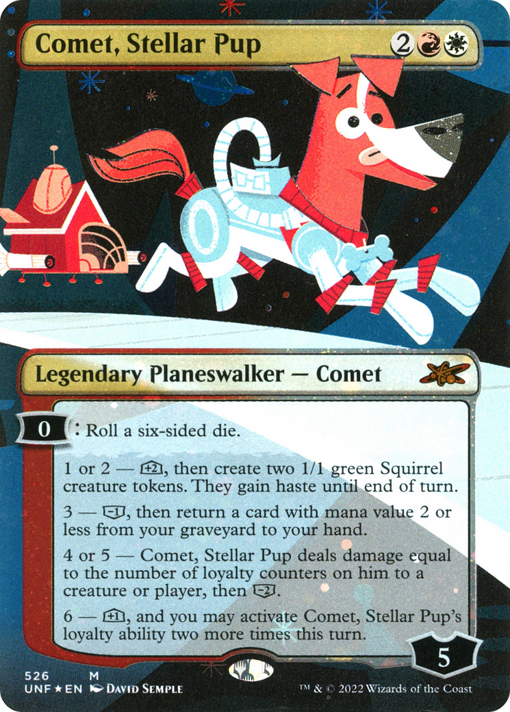 Comète, Stellar Pup (sans bordure) (Galaxy Foil) [Unfinity] 