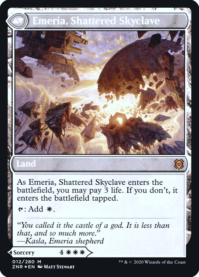 L'appel d'Emeria // Emeria, Shattered Skyclave [Promotions avant-première de Zendikar Rising] 