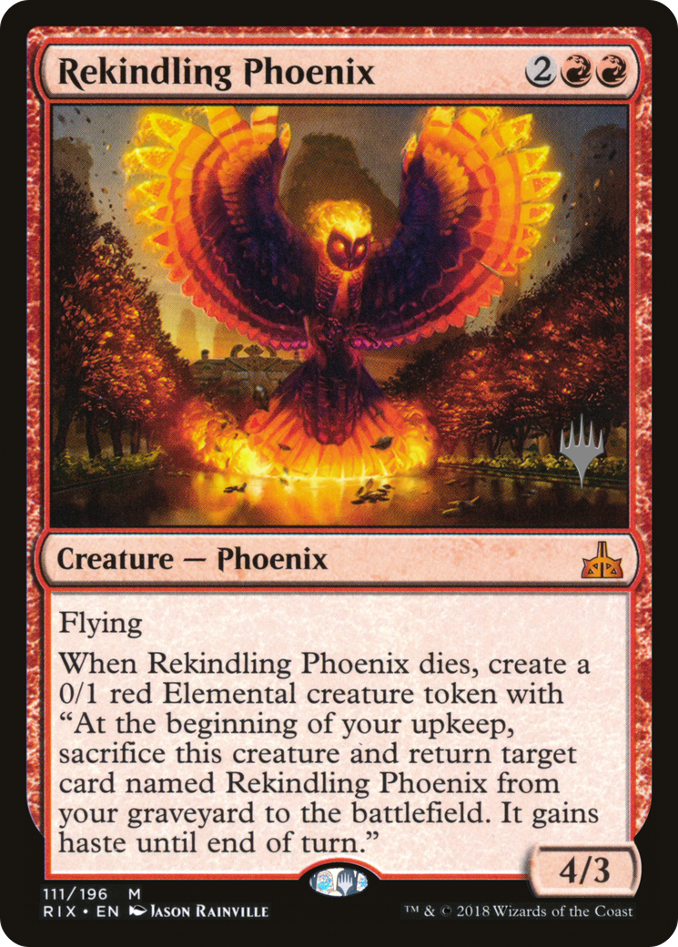 Rekindling Phoenix (Pack promotionnel) [Promos Rivals of Ixalan] 