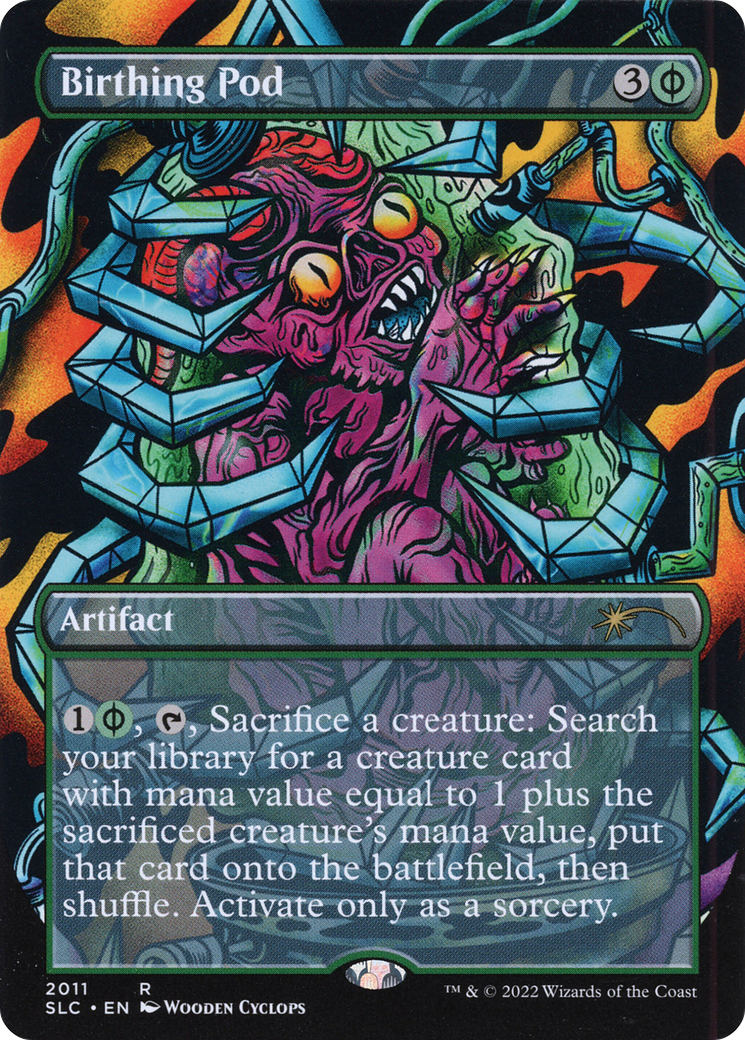 Birthing Pod (Borderless Alternate Art) [Kit de compte à rebours du 30e anniversaire de Secret Lair] 