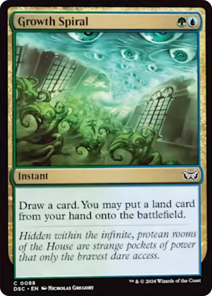 Growth Spiral (DSC-088) - Duskmourn: House of Horror Commander