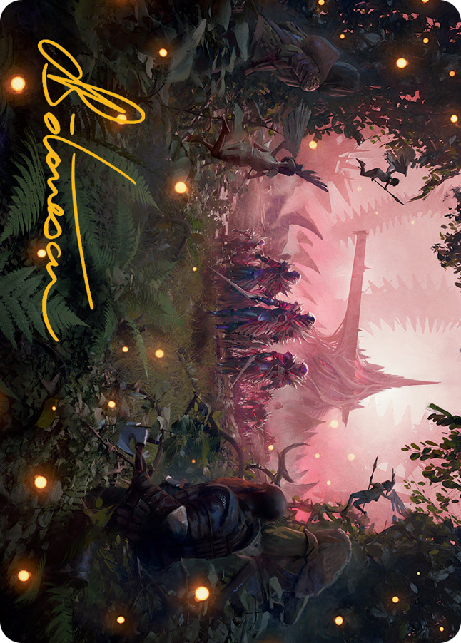 Carte artistique Invasion d'Eldraine (signature estampillée or) [Série artistique March of the Machine] 