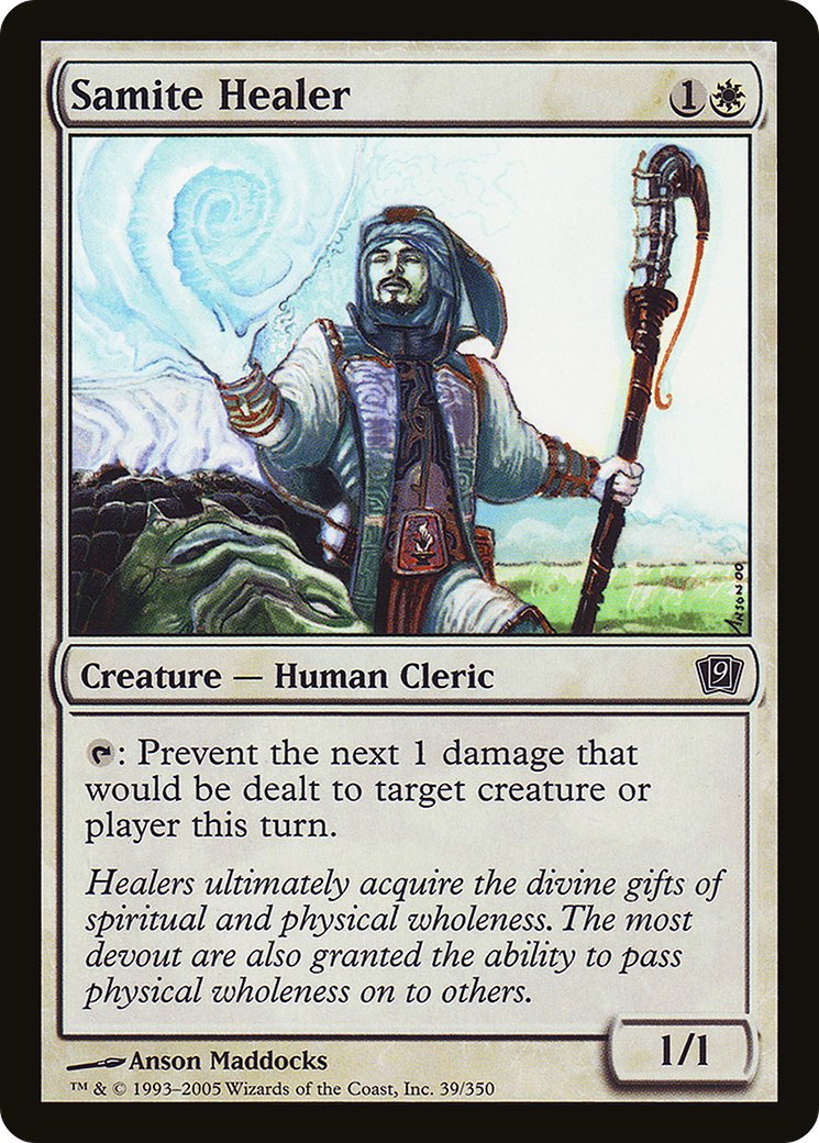 Samite Healer (9ED-39★) - 9th Edition Foil