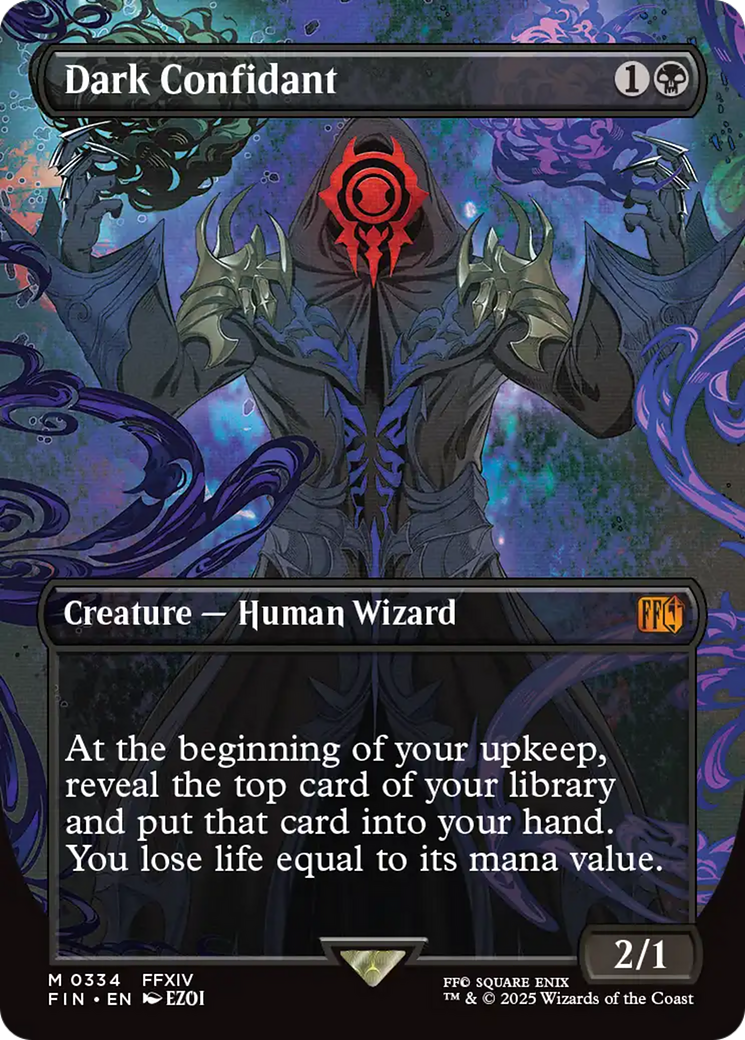 Dark Confidant (Borderless) (FIN-334) - FINAL FANTASY (Borderless) Foil