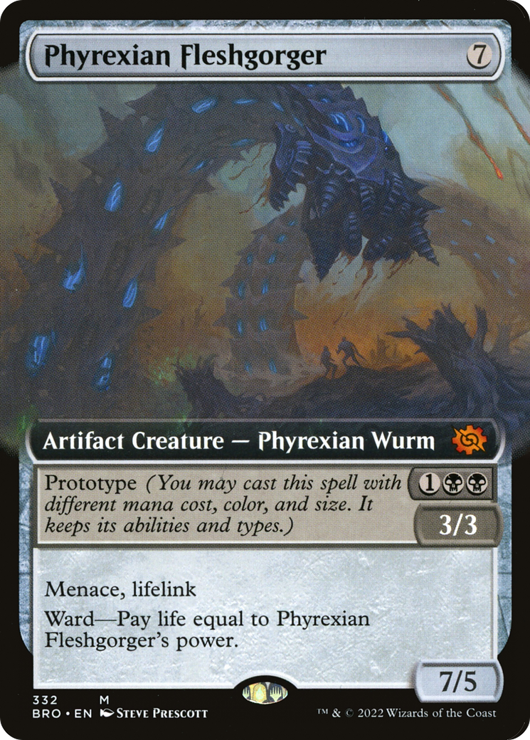 Phyrexian Fleshgorger (Art étendu) [La guerre des frères] 