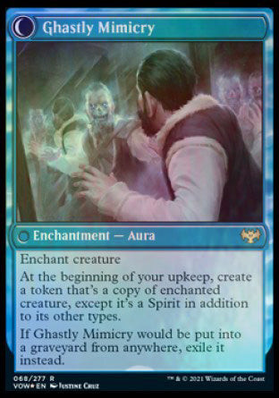 Mirrorhall Mimic // Ghastly Mimicry (PRE-68S) - Innistrad: Crimson Vow Promos: (Double Faced Transform) Foil