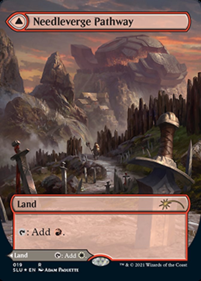 Needleverge Pathway // Pillarverge Pathway (SLU-019) - Secret Lair: Ultimate Edition: (Showcase) (Borderless) Foil