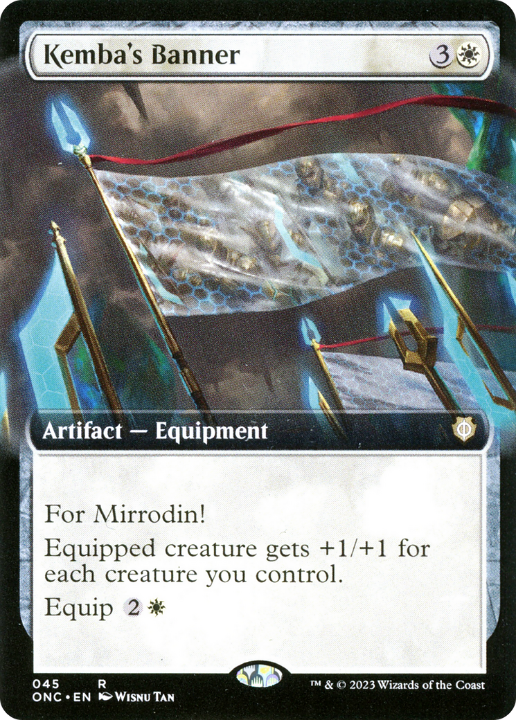 Bannière de Kemba (art étendu) [Phyrexia : tous seront un seul commandant] 