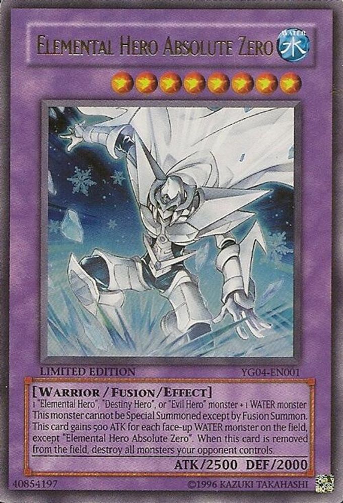 Elemental Hero Absolute Zero (YG04-EN001) - Ultra Rare