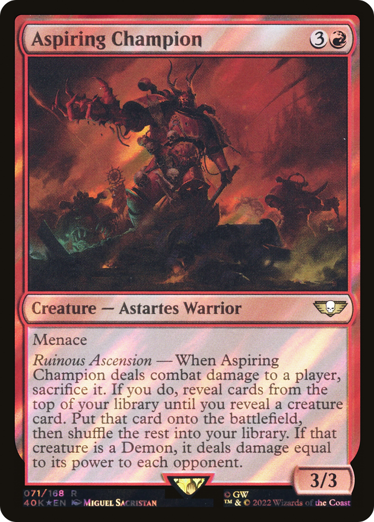 Champion en herbe (Surge Foil) [Warhammer 40,000] 
