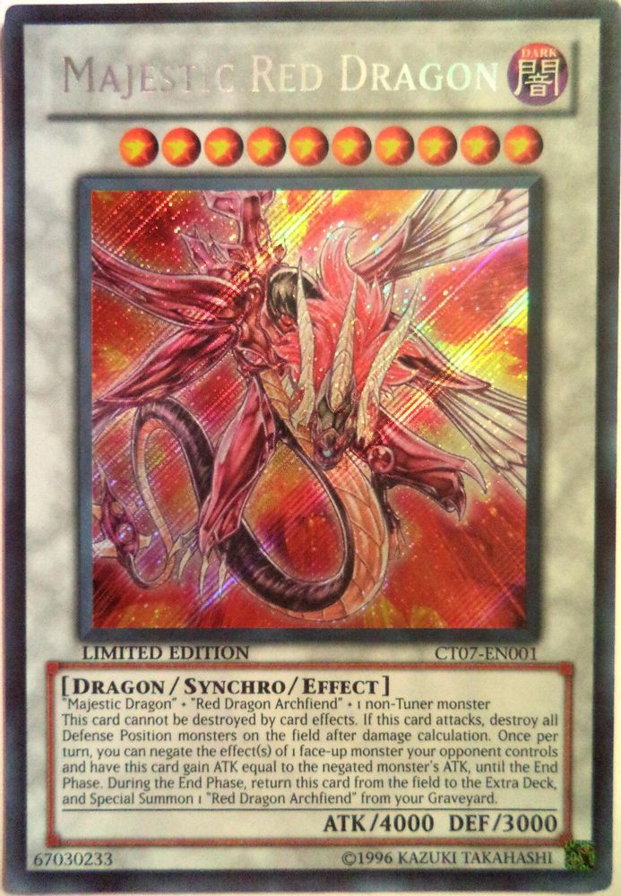 Majestic Red Dragon (CT07-EN001) - Secret Rare