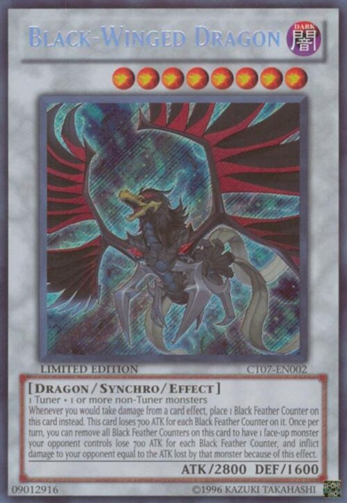 Black-Winged Dragon (CT07-EN002) - Secret Rare