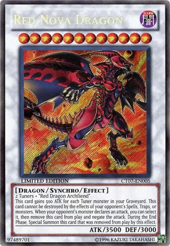 Red Nova Dragon (CT07-EN005) - Secret Rare