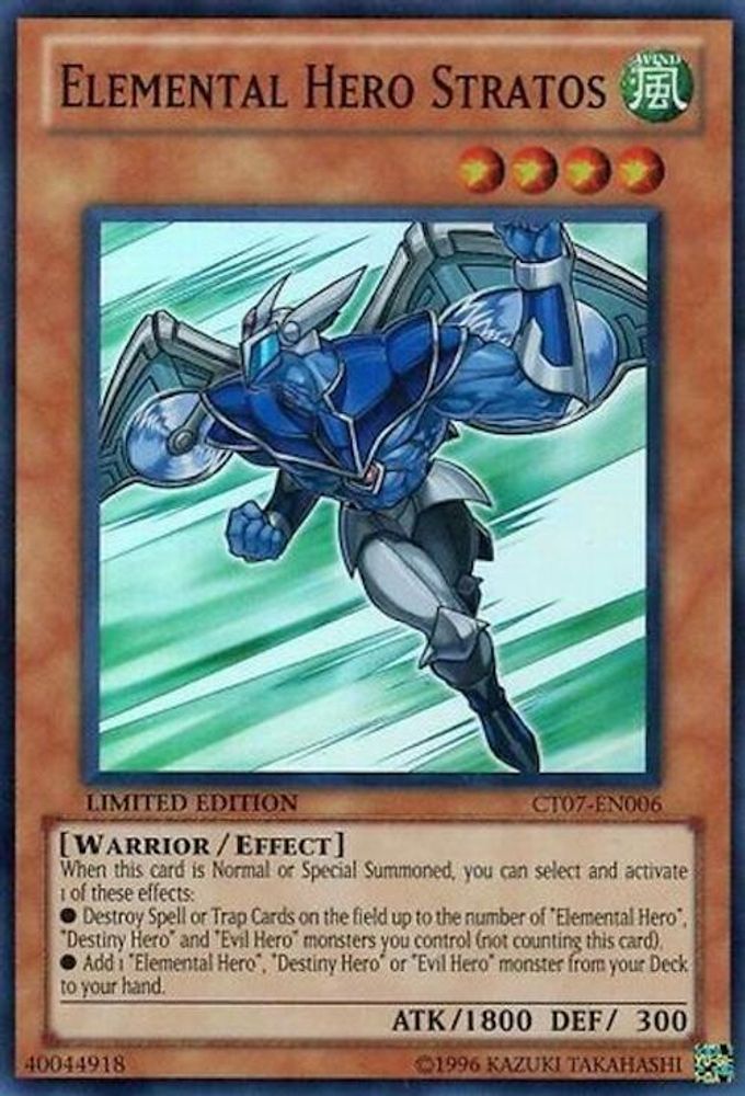 Elemental HERO Stratos (CT07-EN006) - Super Rare