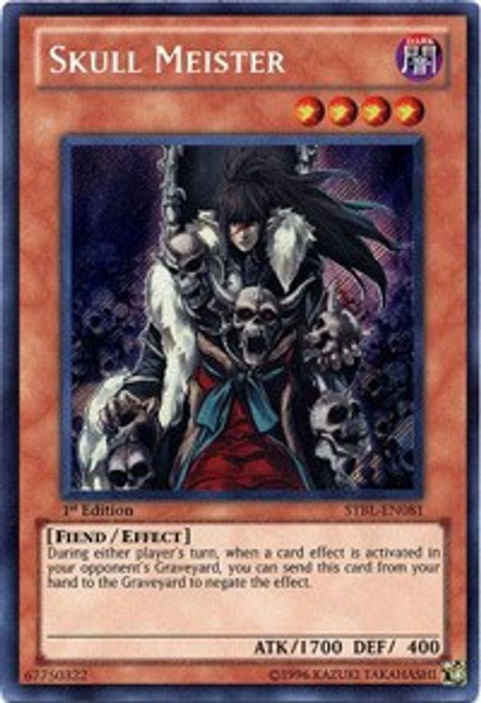 Skull Meister (STBL-EN081) - Secret Rare