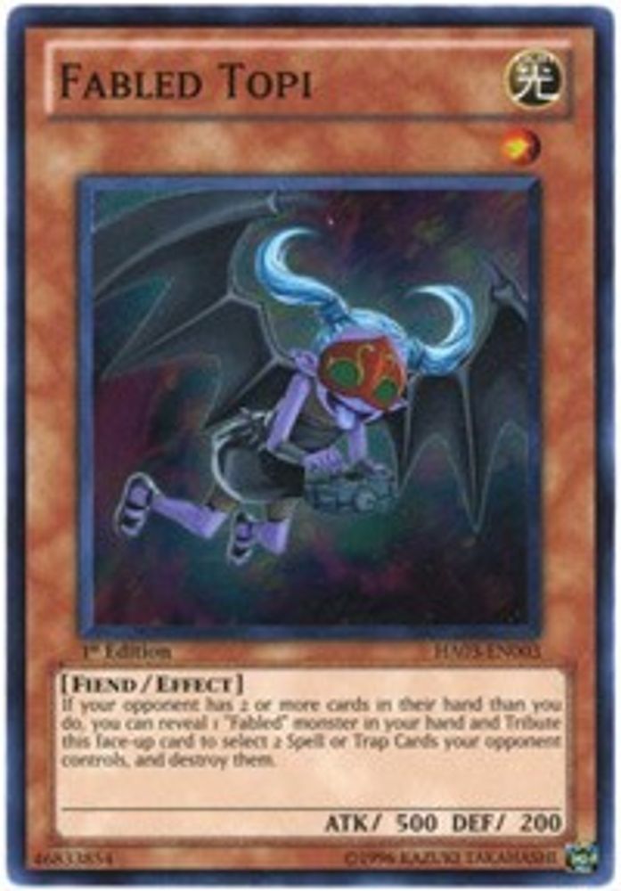 Fabled Topi (HA03-EN003) - Super Rare