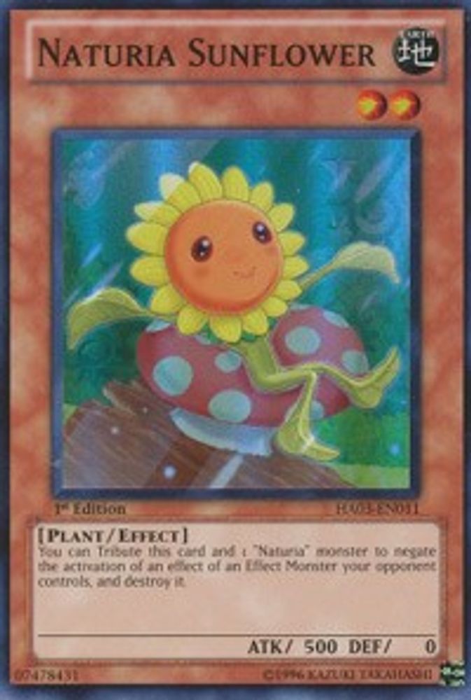 Naturia Sunflower (HA03-EN011) - Super Rare