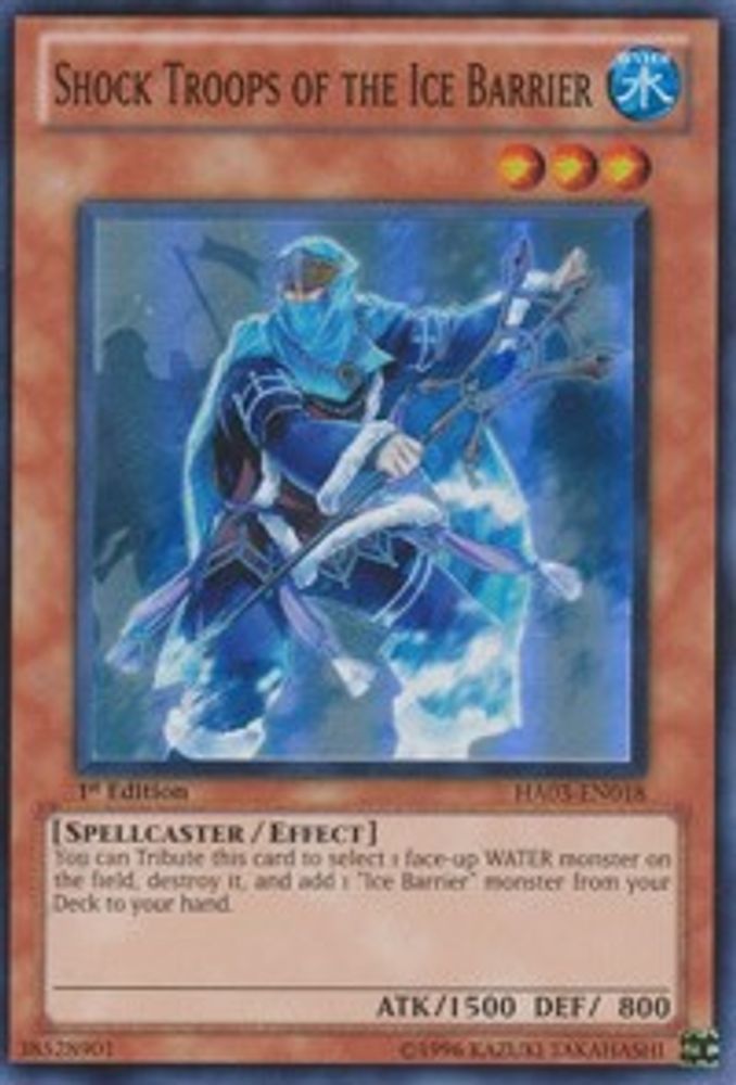 Troupes de choc de la barrière de glace [HA03-EN018] Super Rare 