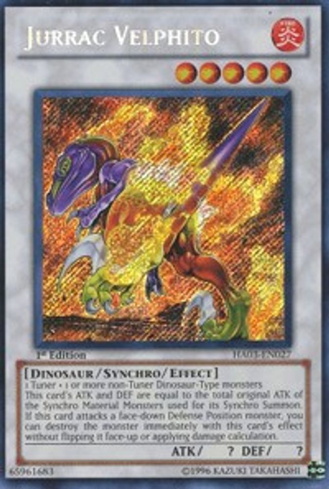 Jurrac Velphito (HA03-EN027) - Secret Rare