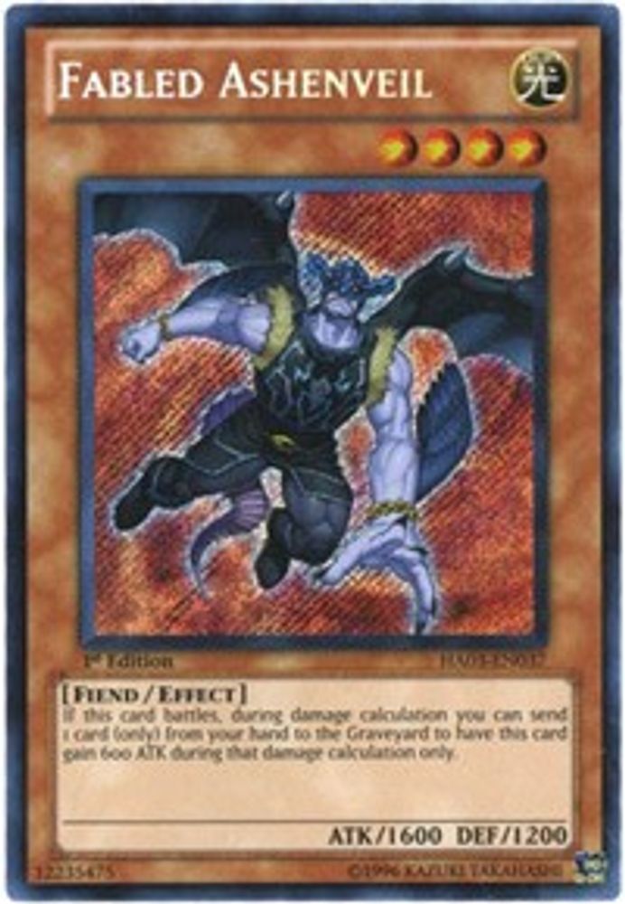 Fabled Ashenveil (HA03-EN037) - Secret Rare