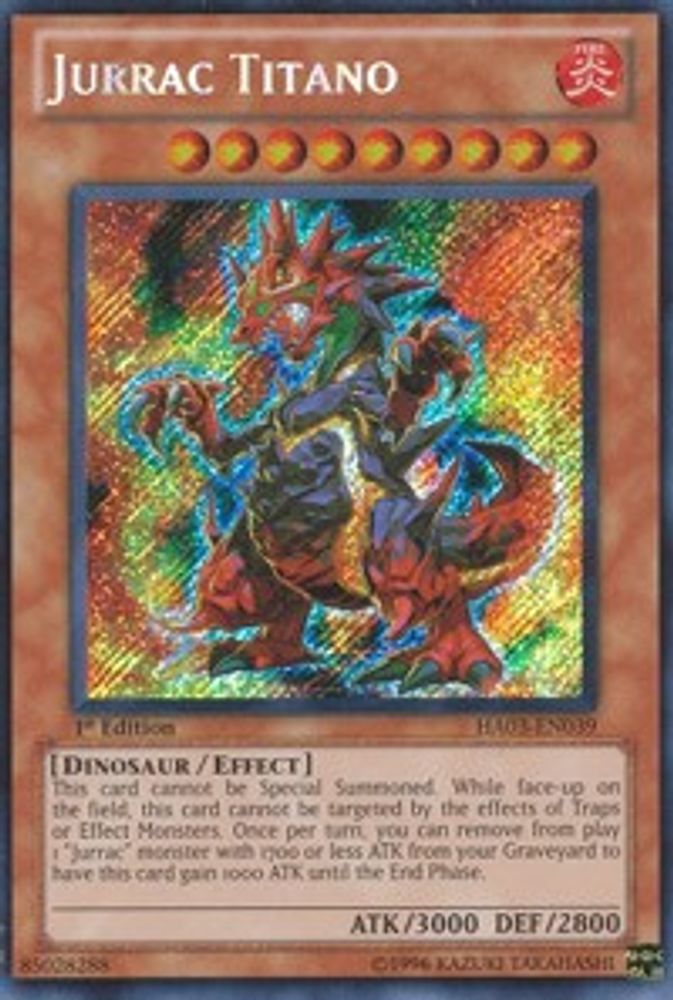 Jurrac Titano [HA03-EN039] Secret Rare 