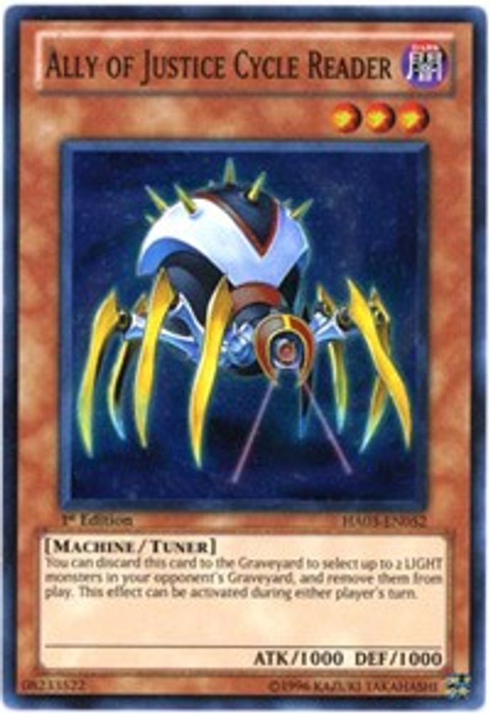 Lecteur de cycle Ally of Justice [HA03-EN052] Super Rare 