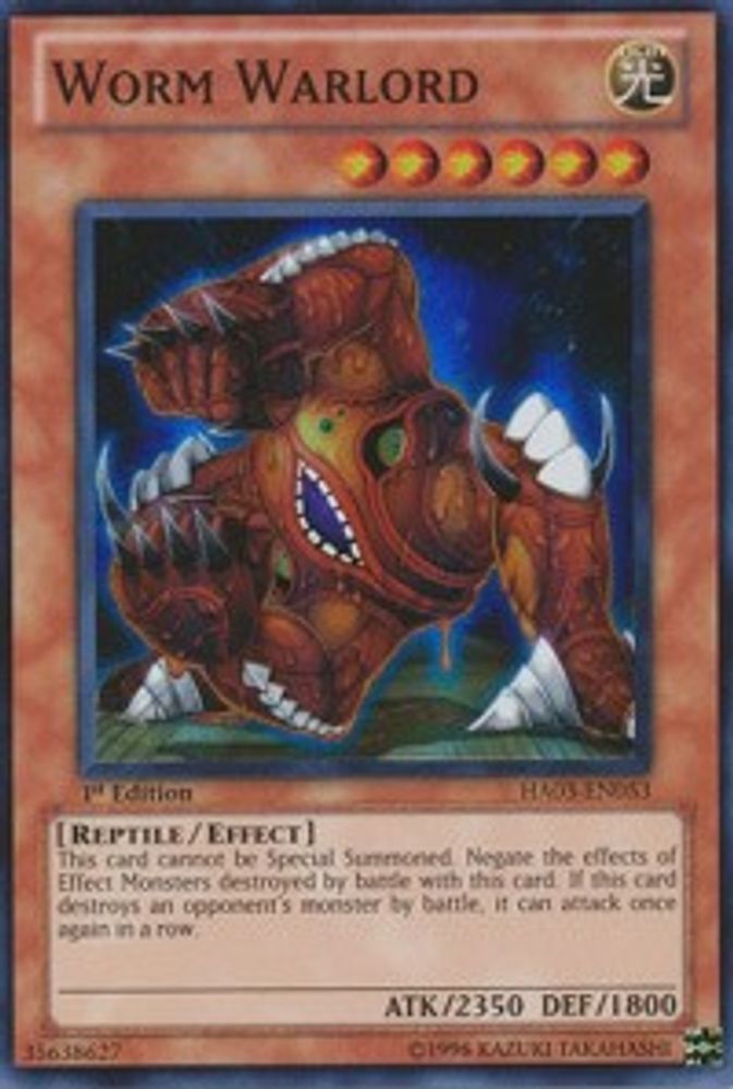 Worm Warlord (HA03-EN053) - Super Rare