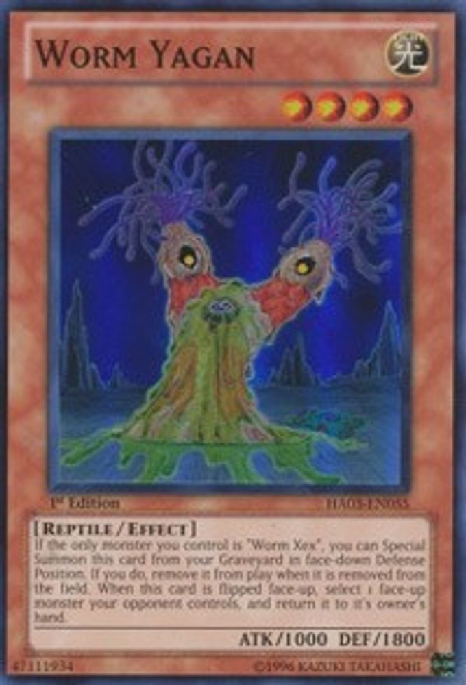 Worm Yagan (HA03-EN055) - Super Rare