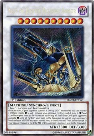 Armure décisive Allié de la Justice [HA03-EN060] Secret Rare 