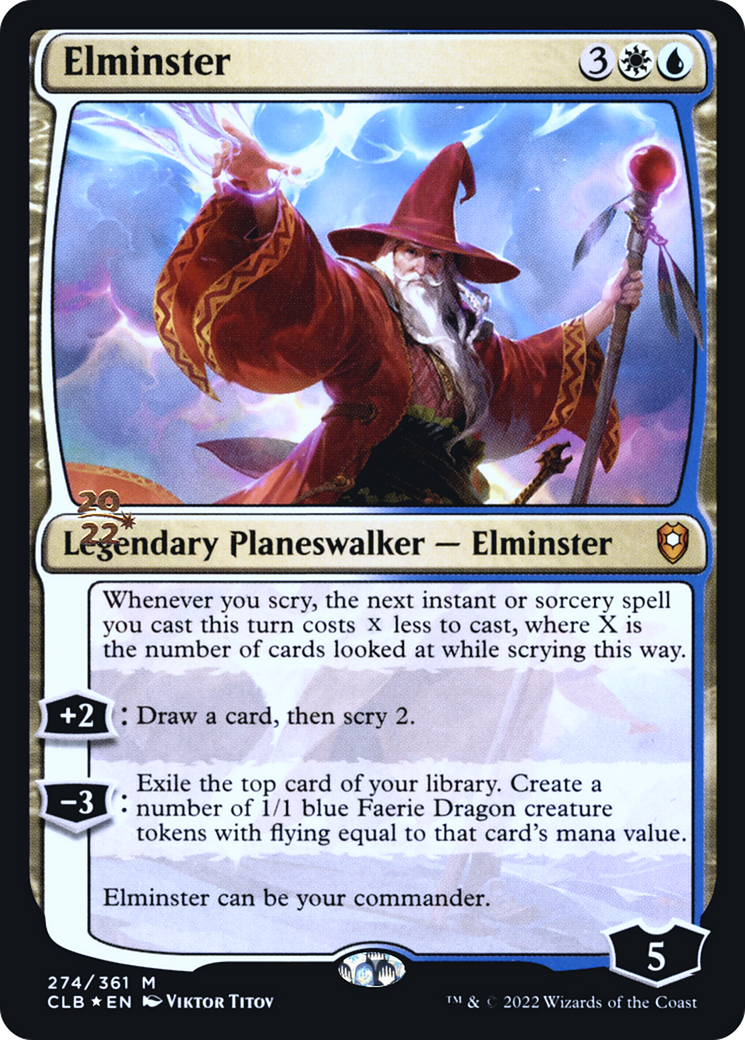Elminster [Promotions avant-première de Commander Legends : Battle for Baldur's Gate] 