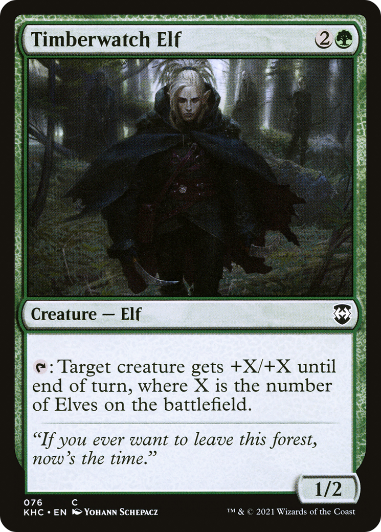 Elfe de Timberwatch [Commandant de Kaldheim] 