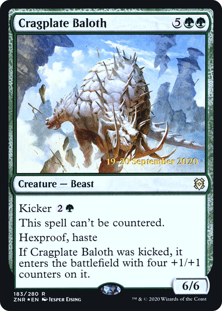 Cragplate Baloth (PRE-183S) - Zendikar Rising Promos Foil