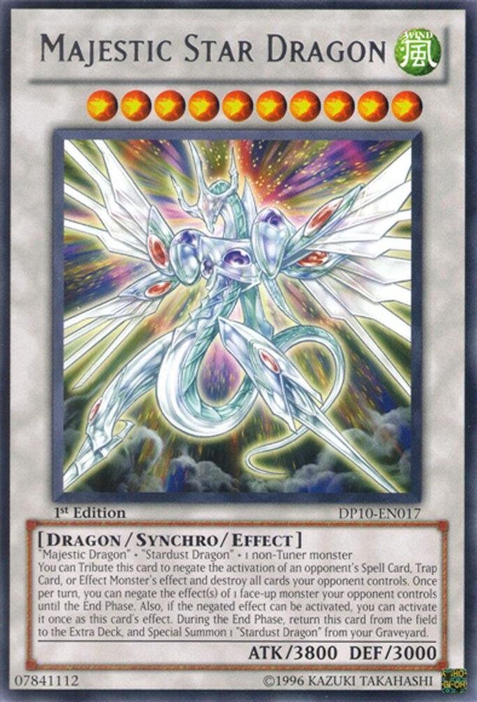 Majestic Star Dragon (DP10-EN017) - Rare