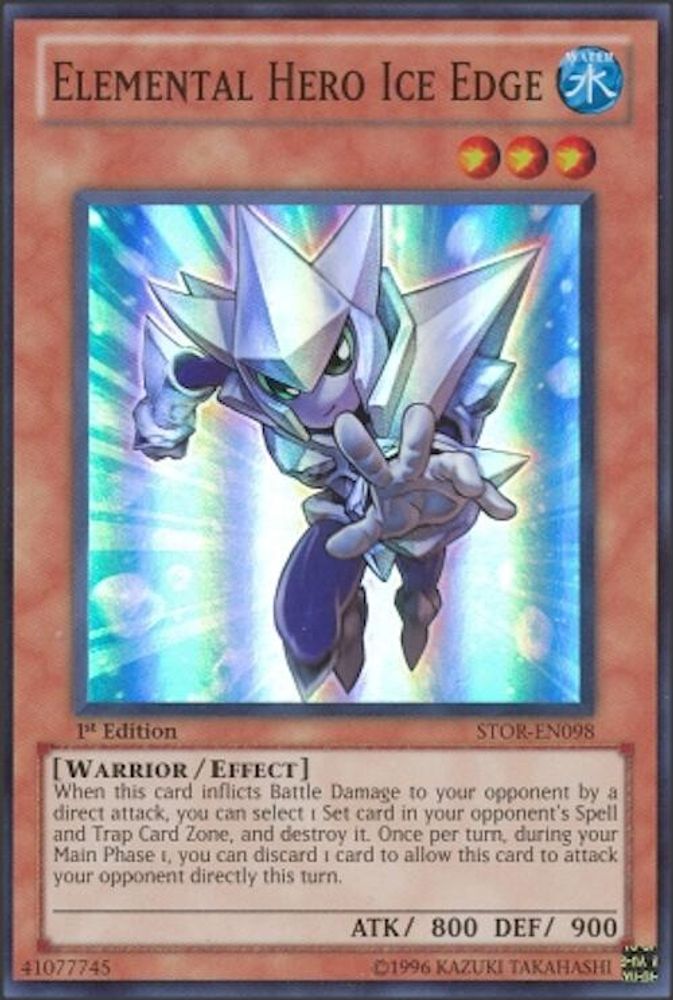 Elemental Hero Ice Edge (STOR-EN098) - Super Rare
