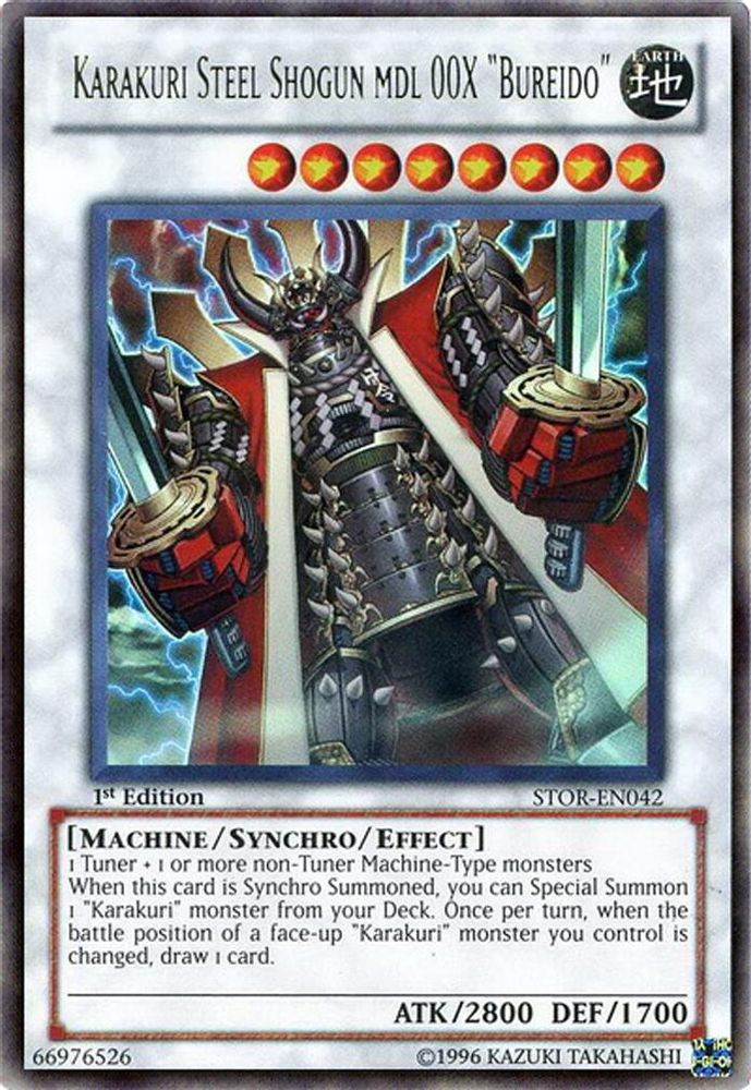 Karakuri Steel Shogun mdl 00X "Bureido" (STOR-EN042) - Ultra Rare